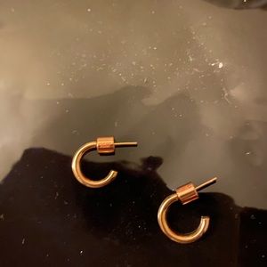 Gently Worn Jennifer Fisher Huggies Rose Gold